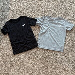 New Balance Kids' Black and Light Gray Tees